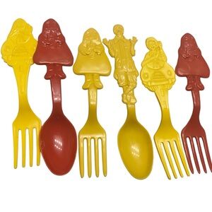 Set Of 6 Ronald McDonald Forks And Spoons Grimace